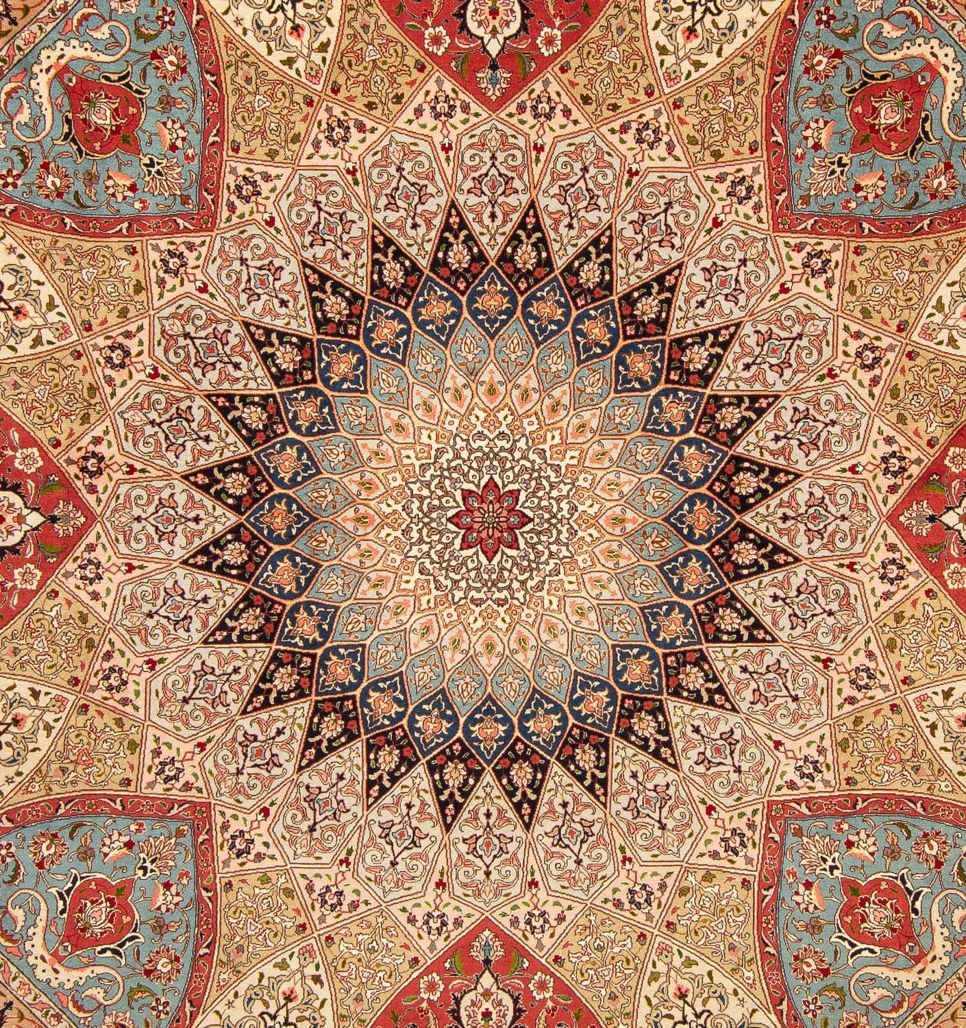 Perserteppich - Täbriz - Royal 254 x 250 cm Quadratischer Teppich