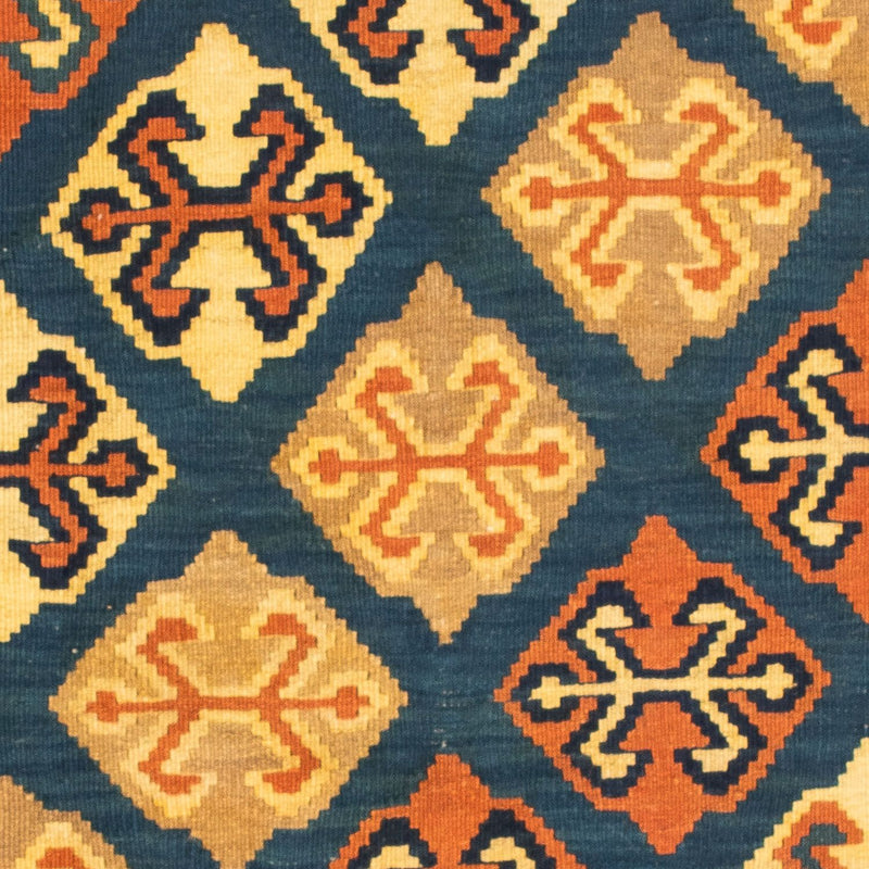 Kelim Teppich - Oriental 104 x 100 cm - dunkelblau