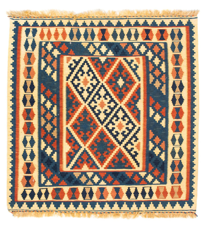 Kelim Teppich - Oriental 106 x 100 cm - mehrfarbig