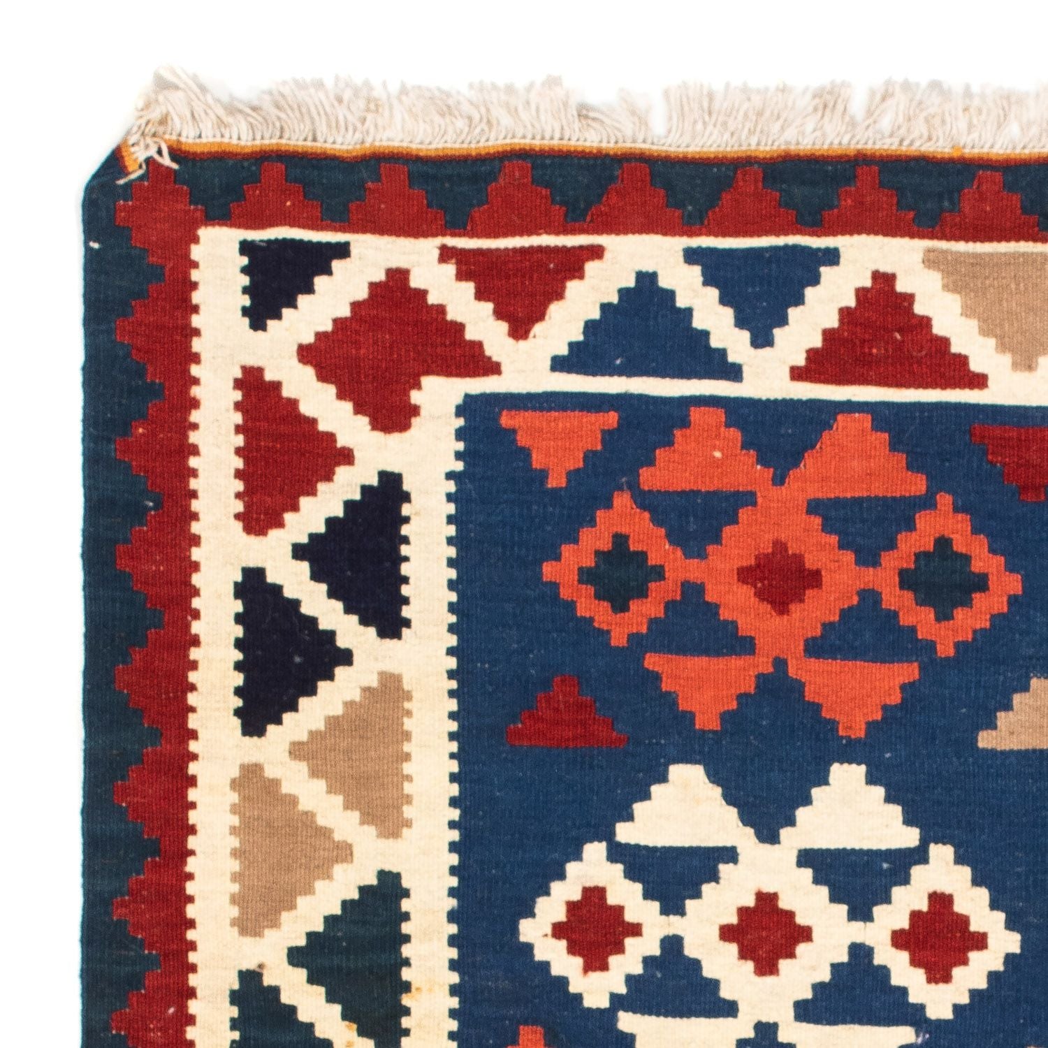 Kelim Teppich - Oriental 104 x 102 cm - dunkelblau