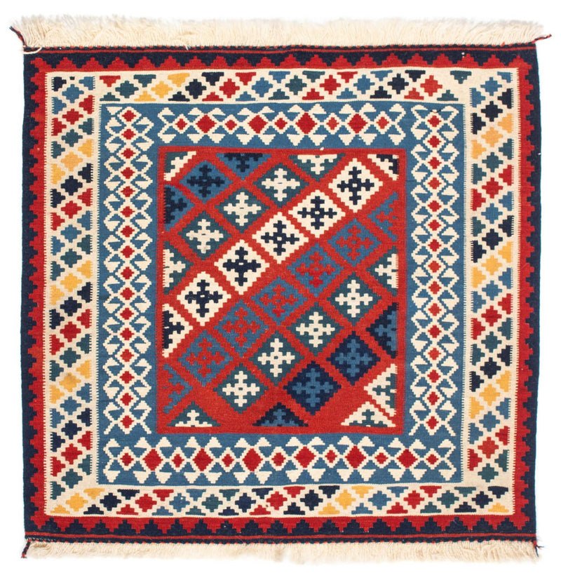 Kelim Teppich - Oriental 105 x 103 cm - rot