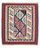 Kelim Teppich - Oriental 125 x 110 cm - blau