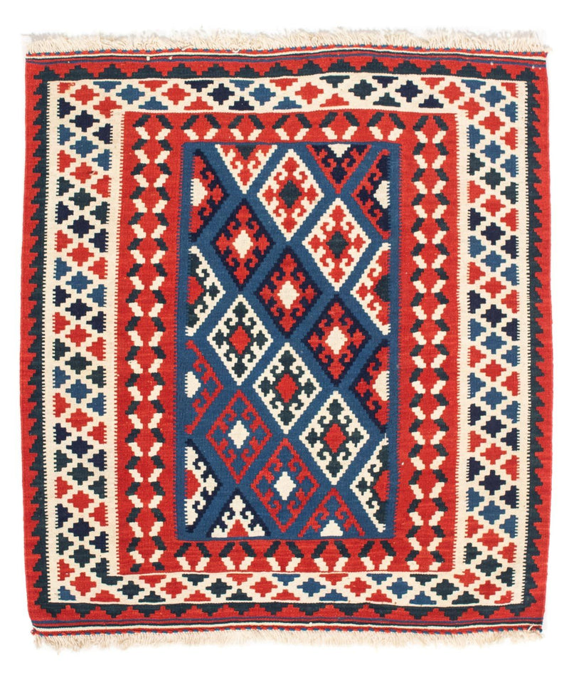 Kelim Teppich - Oriental 104 x 100 cm - dunkelblau
