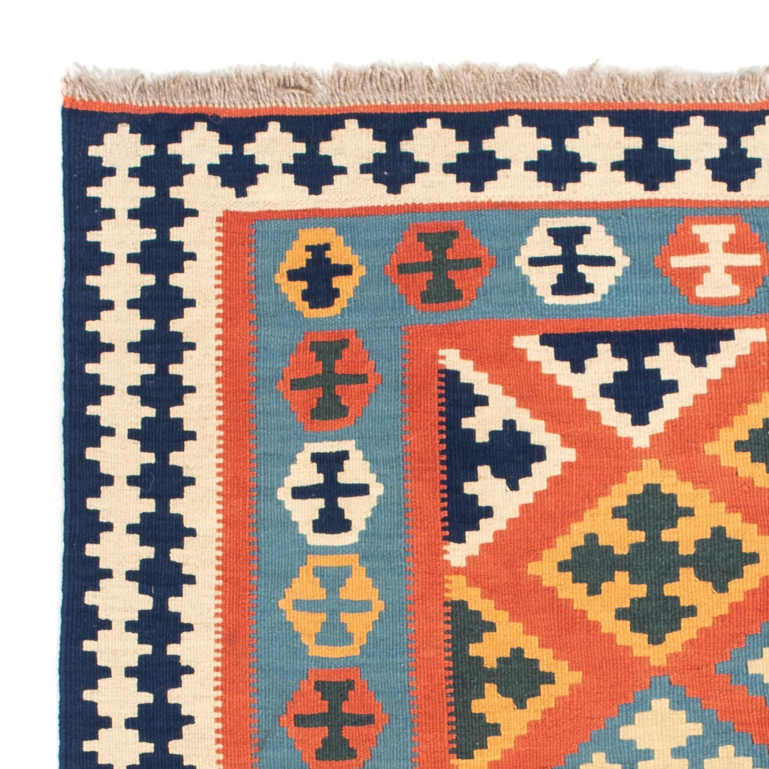 Kelim Teppich - Oriental 106 x 106 cm - orange