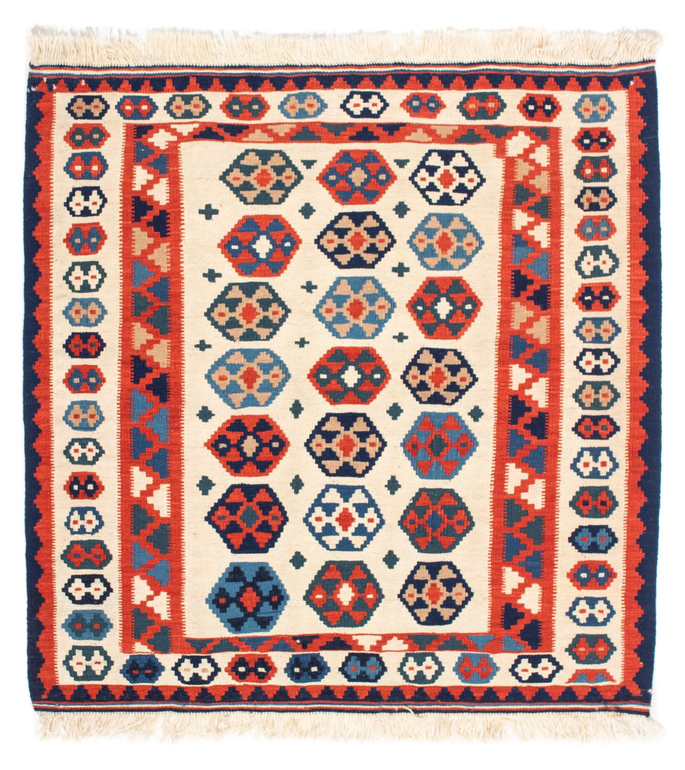 Kelim Teppich - Oriental 104 x 102 cm - beige