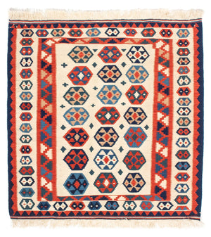 Kelim Teppich - Oriental 104 x 102 cm - beige