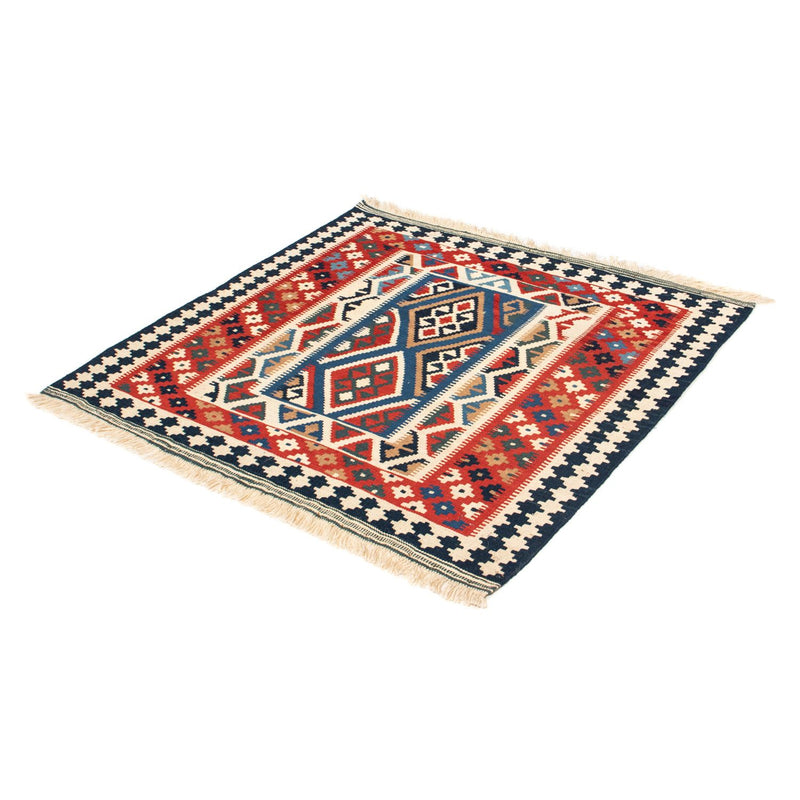 Kelim Teppich - Oriental 104 x 99 cm - rot