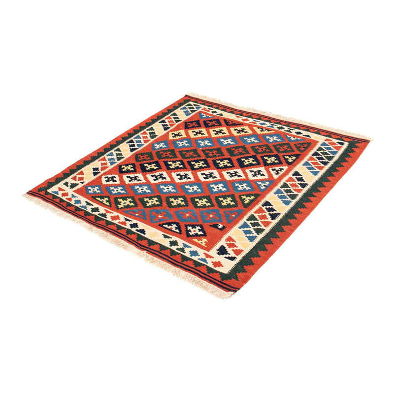 Kelim Teppich - Oriental 97 x 94 cm - rot