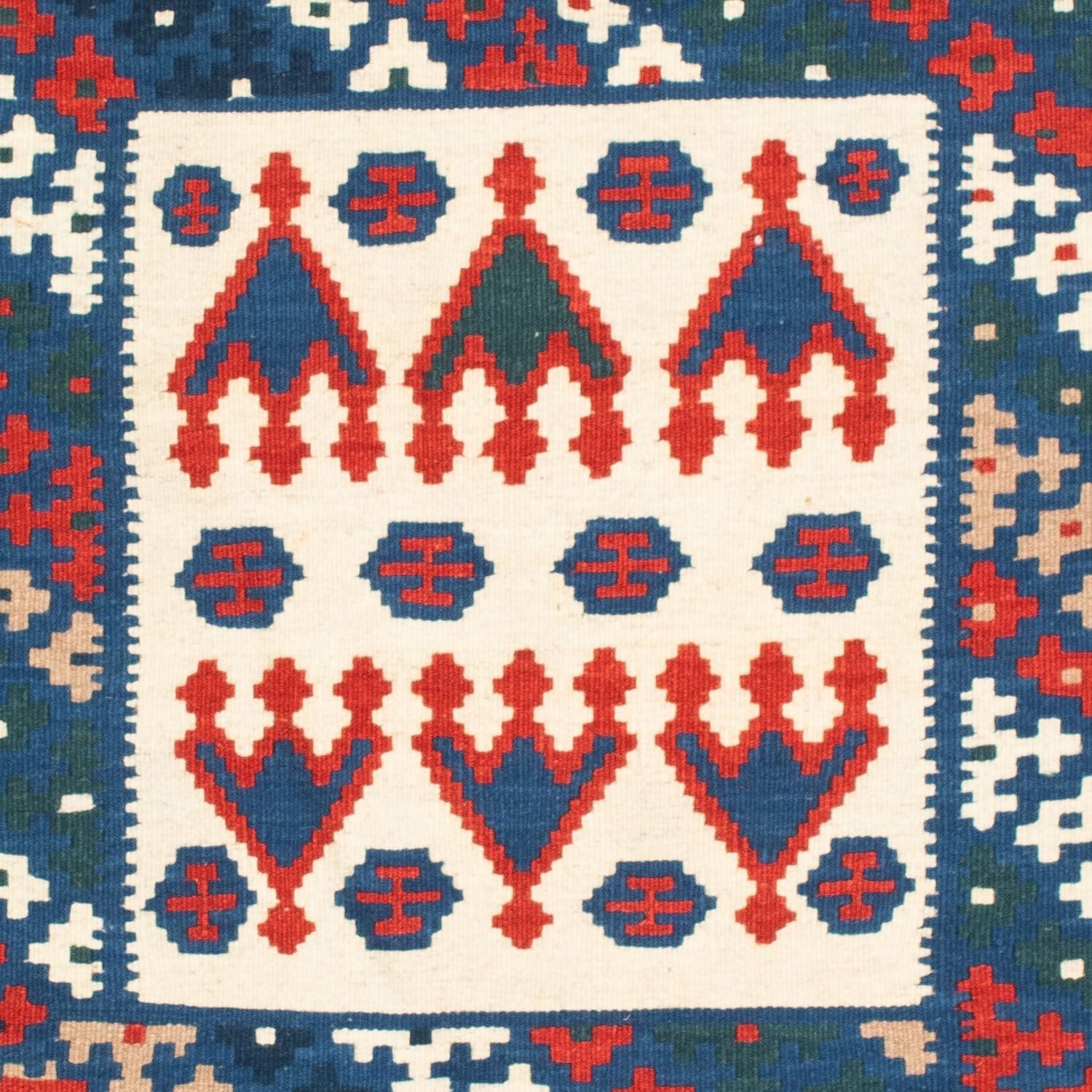 Kelim Teppich - Oriental 101 x 101 cm - beige