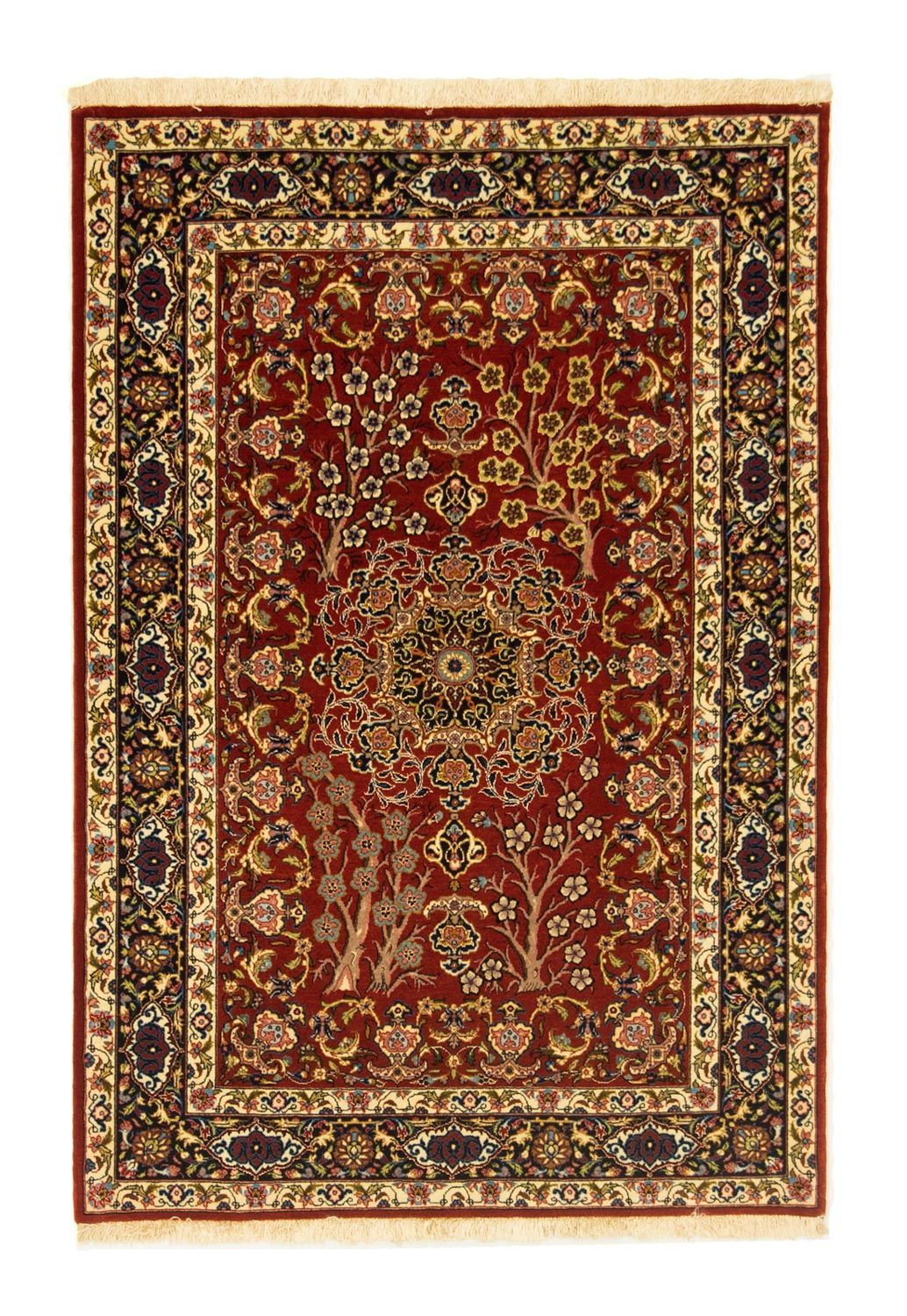 Perserteppich - Ghom 148 x 102 cm - rot
