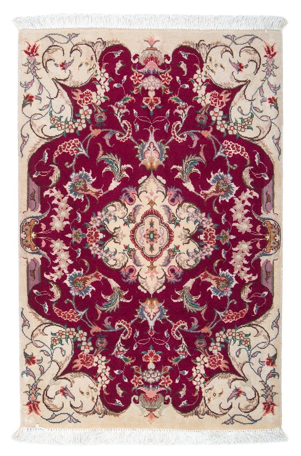 Perserteppich - Täbriz - Royal 90 x 60 cm - dunkelrot