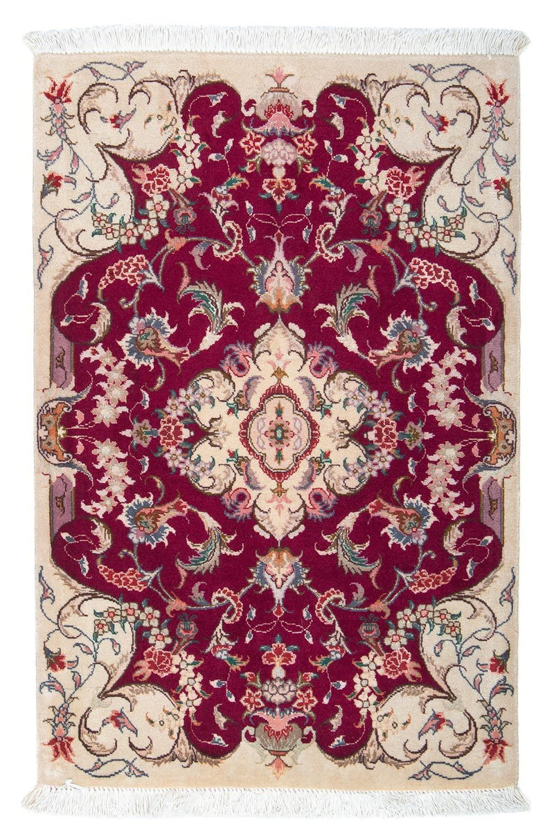 Perserteppich - Täbriz - Royal 90 x 60 cm - dunkelrot