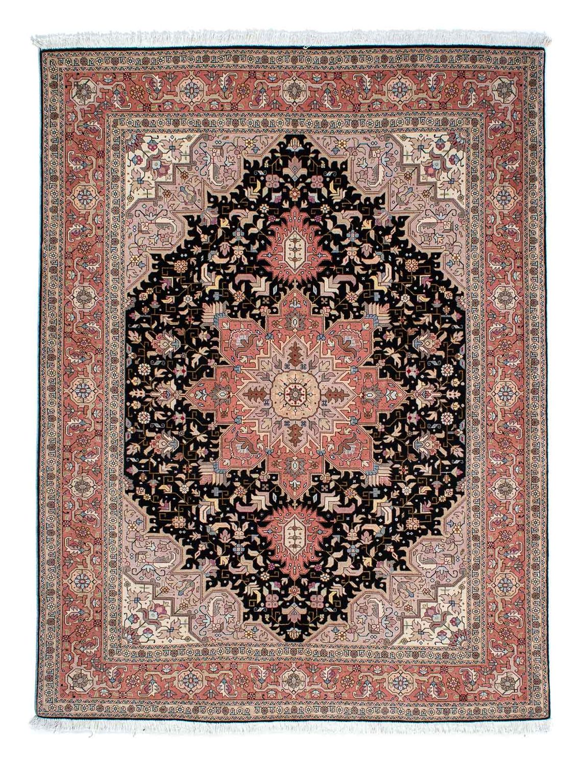 Perserteppich - Täbriz - Royal 196 x 152 cm - dunkelblau