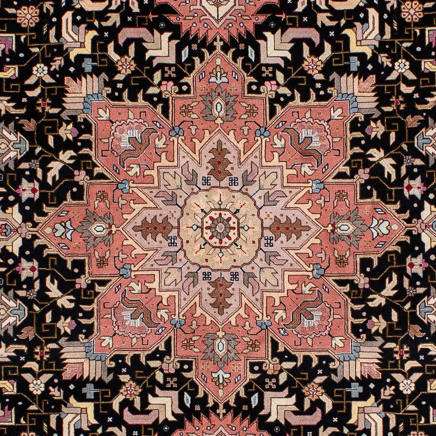 Perserteppich - Täbriz - Royal 196 x 152 cm - dunkelblau