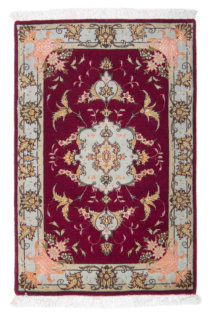 Perserteppich - Täbriz - Royal 90 x 60 cm - dunkelrot