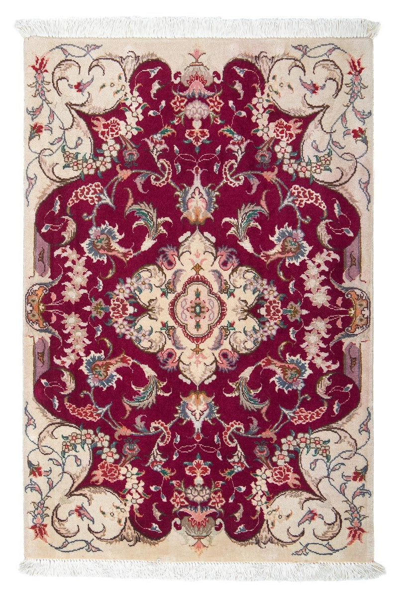 Perserteppich - Täbriz - Royal 90 x 60 cm - dunkelrot