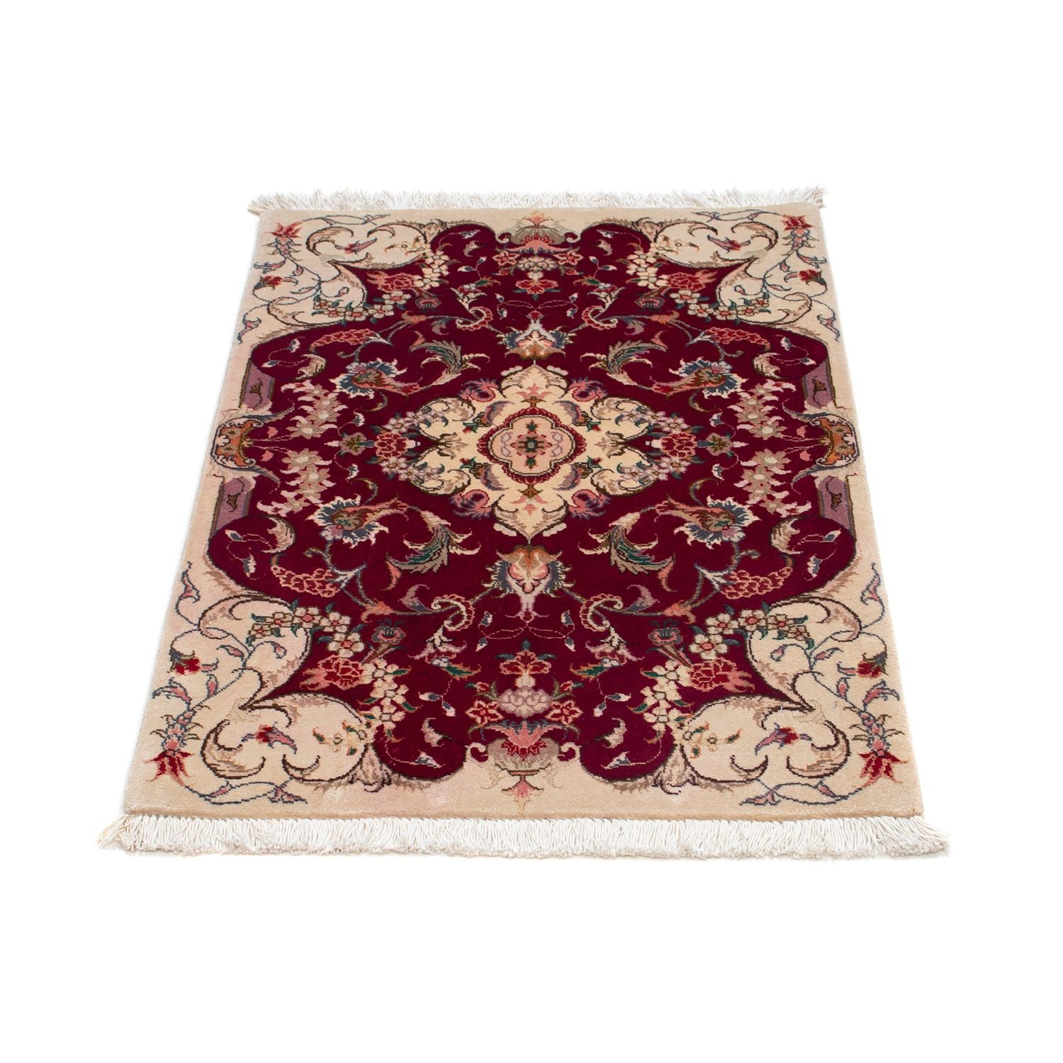 Perserteppich - Täbriz - Royal 90 x 60 cm - dunkelrot