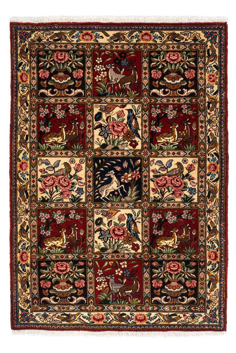 Perserteppich - Nomadic 148 x 103 cm - dunkelrot