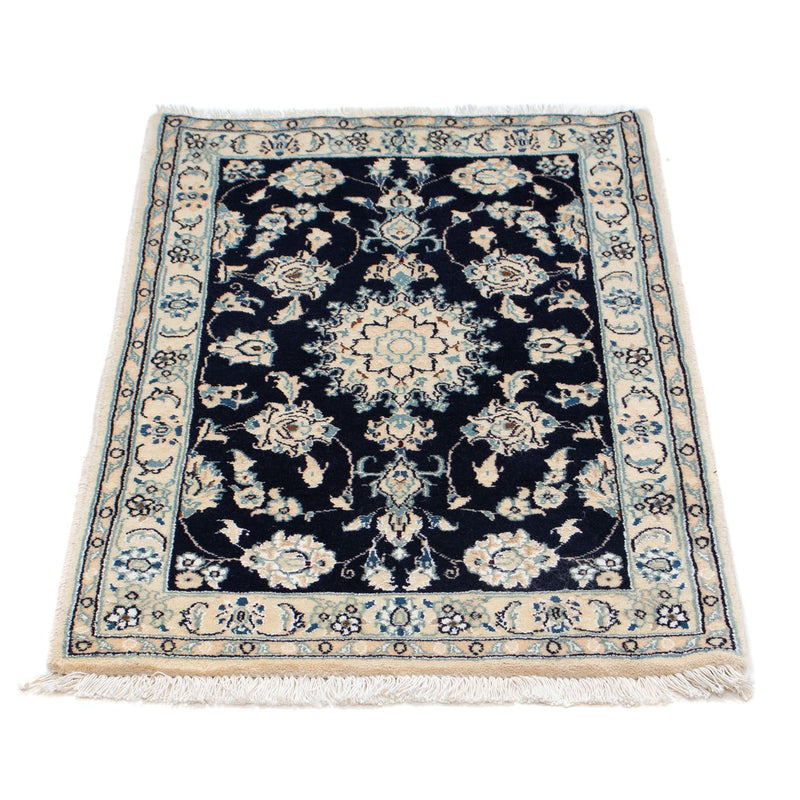 Perserteppich - Nain 85 x 55 cm - dunkelblau