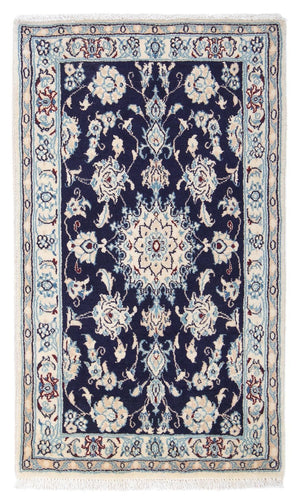 Perserteppich - Nain - Royal 94 x 56 cm - dunkelblau