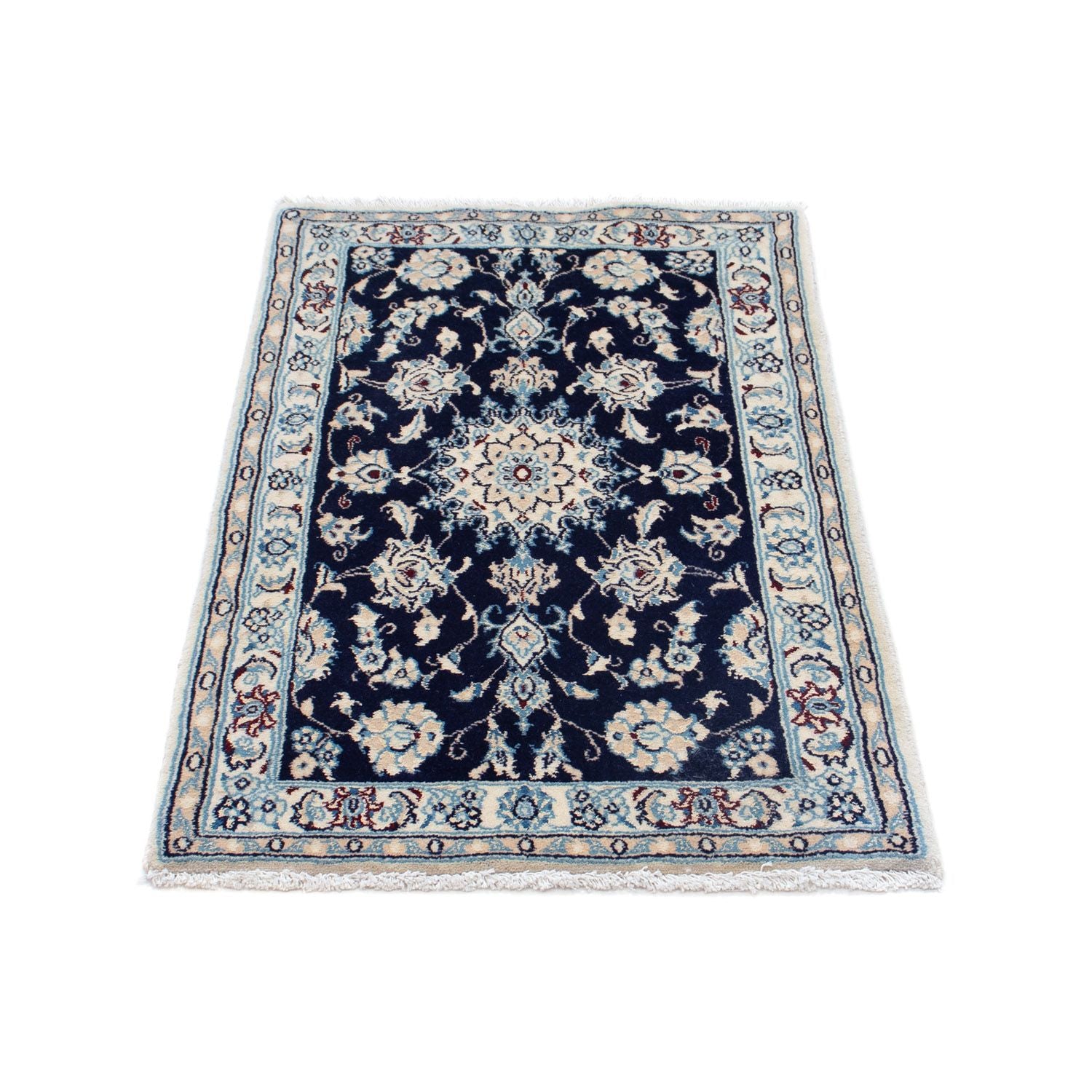 Perserteppich - Nain - Royal 94 x 56 cm - dunkelblau