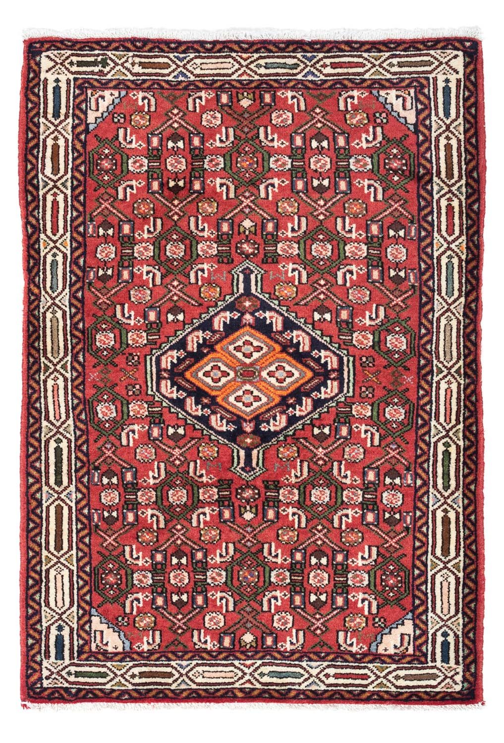 Perserteppich - Nomadic 125 x 80 cm - hellrot