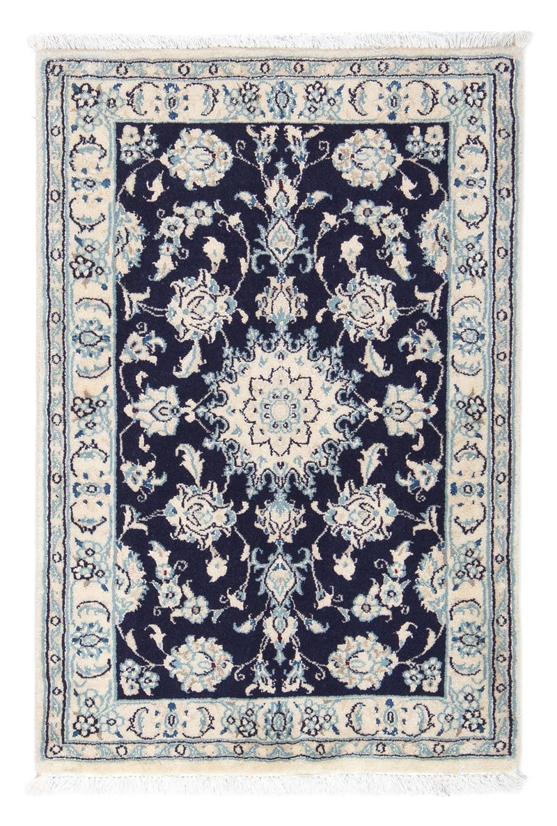 Perserteppich - Nain - Royal 90 x 60 cm - dunkelblau