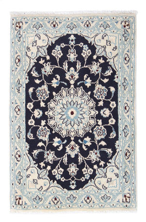 Perserteppich - Nain - Royal 90 x 60 cm - dunkelblau