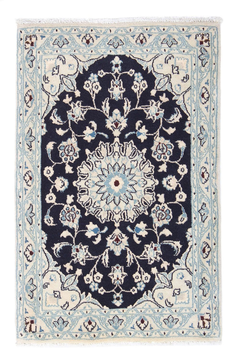 Perserteppich - Nain - Royal 90 x 60 cm - dunkelblau
