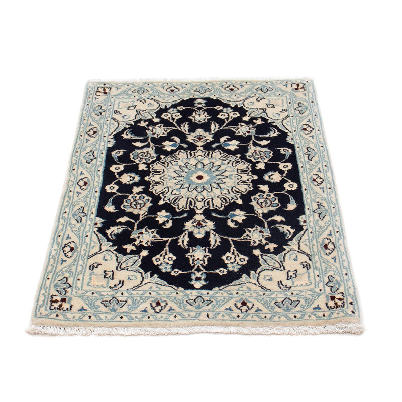 Perserteppich - Nain - Royal 90 x 60 cm - dunkelblau