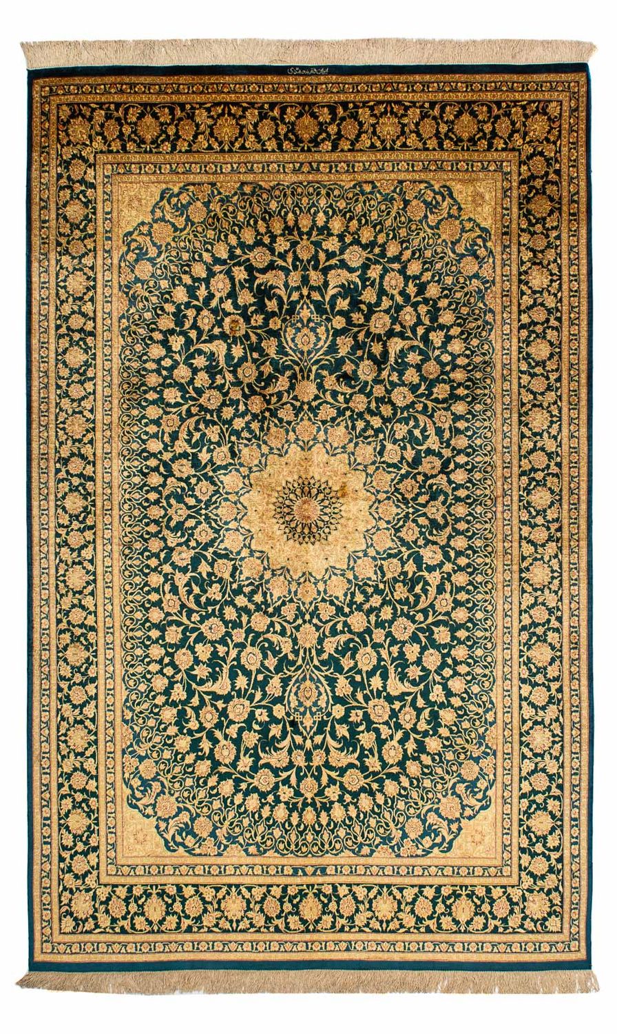 Seidenteppich - Ghom Seide - Premium 216 x 132 cm Teppichbrücke