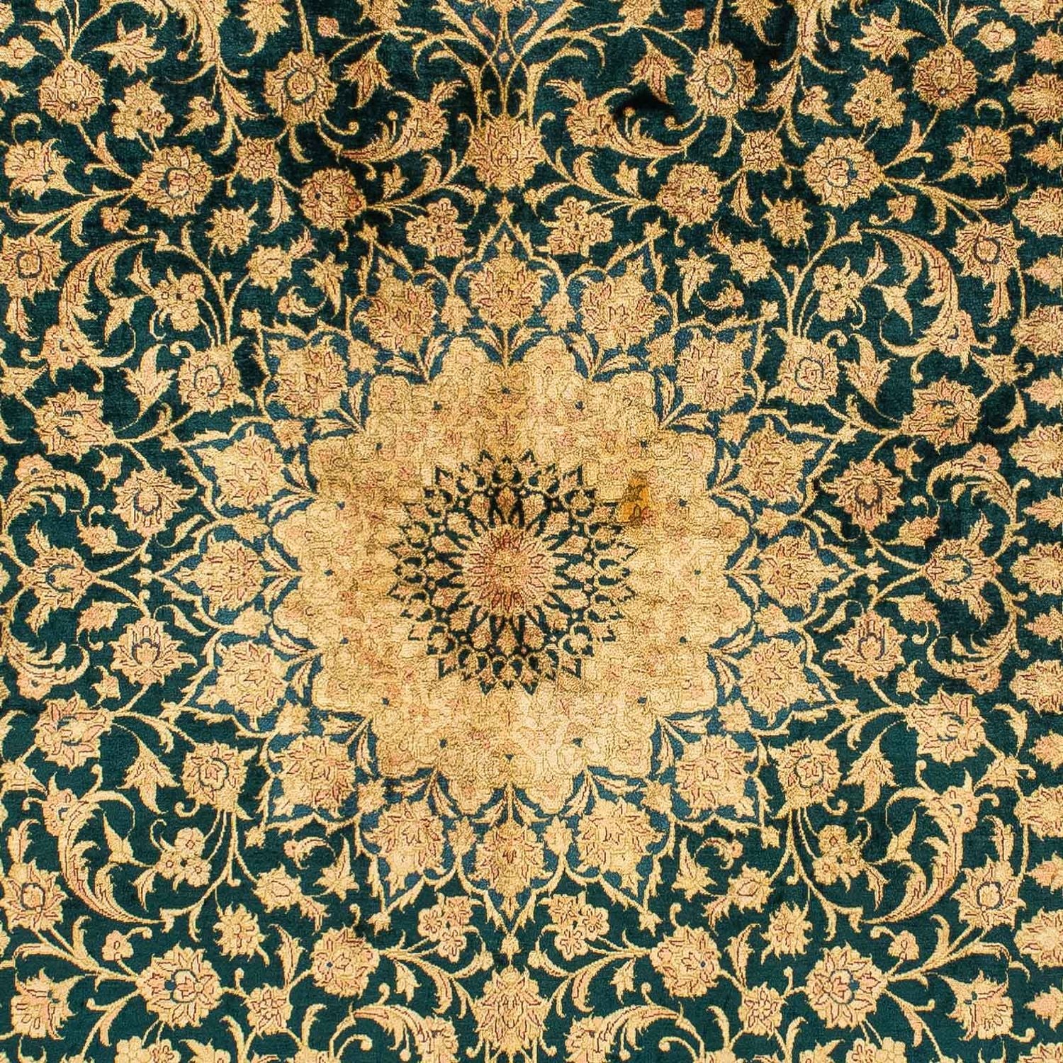 Seidenteppich - Ghom Seide - Premium 216 x 132 cm Teppichbrücke