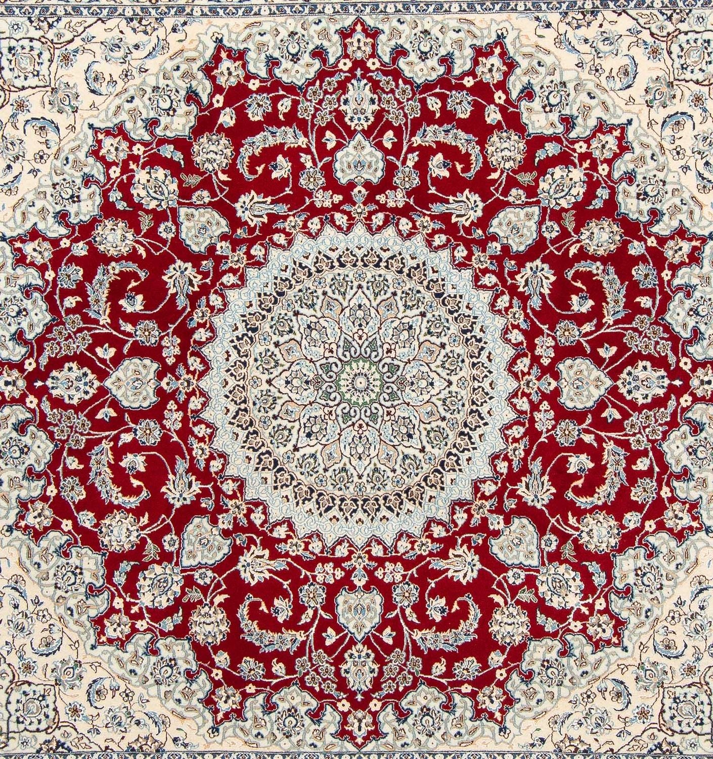 Perserteppich - Nain - Premium 205 x 197 cm Teppich Quadratisch