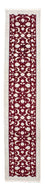 Perserteppich - Nain 398 x 84 cm - dunkelrot