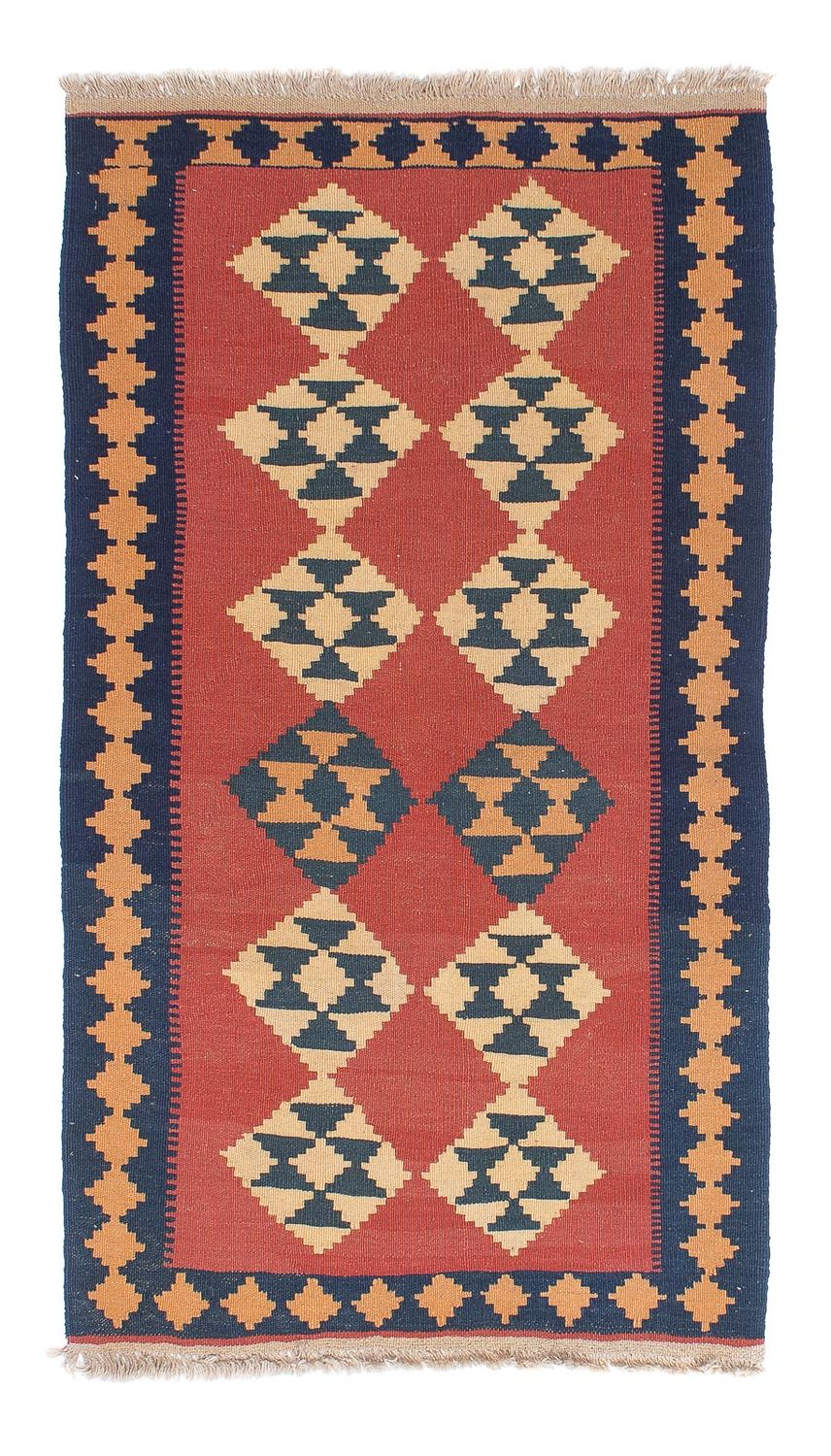 Kelim Teppich - Oriental 152 x 87 cm - dunkelrot