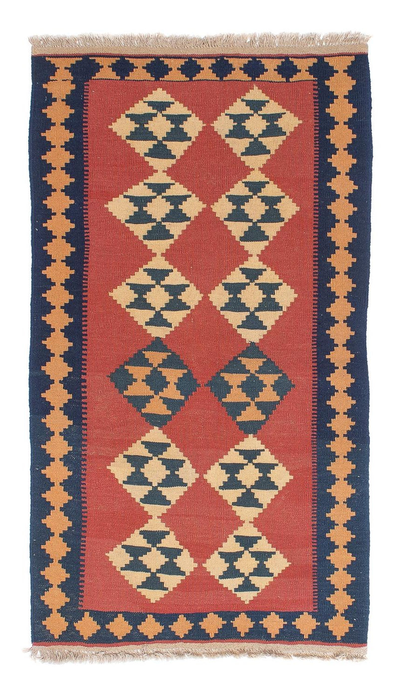 Kelim Teppich - Oriental 152 x 87 cm - dunkelrot
