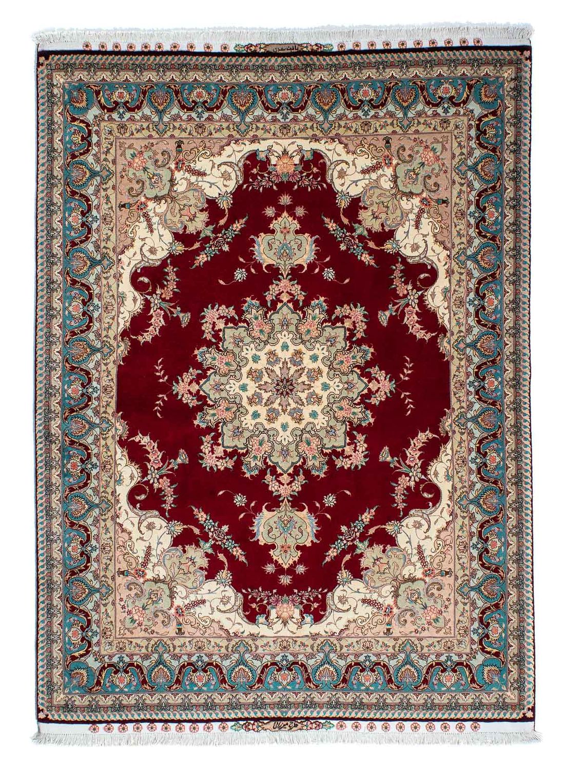 Perserteppich - Täbriz - Royal 204 x 153 cm Teppichbrücke
