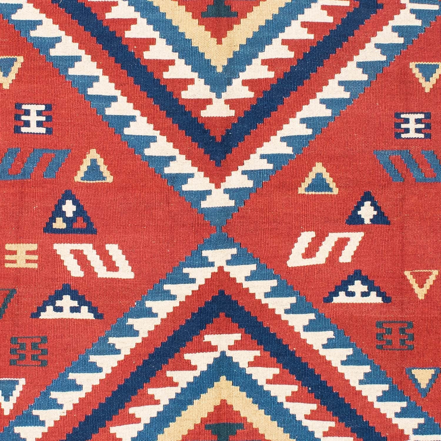 Kelim Teppich - Oriental 213 x 160 cm - rot