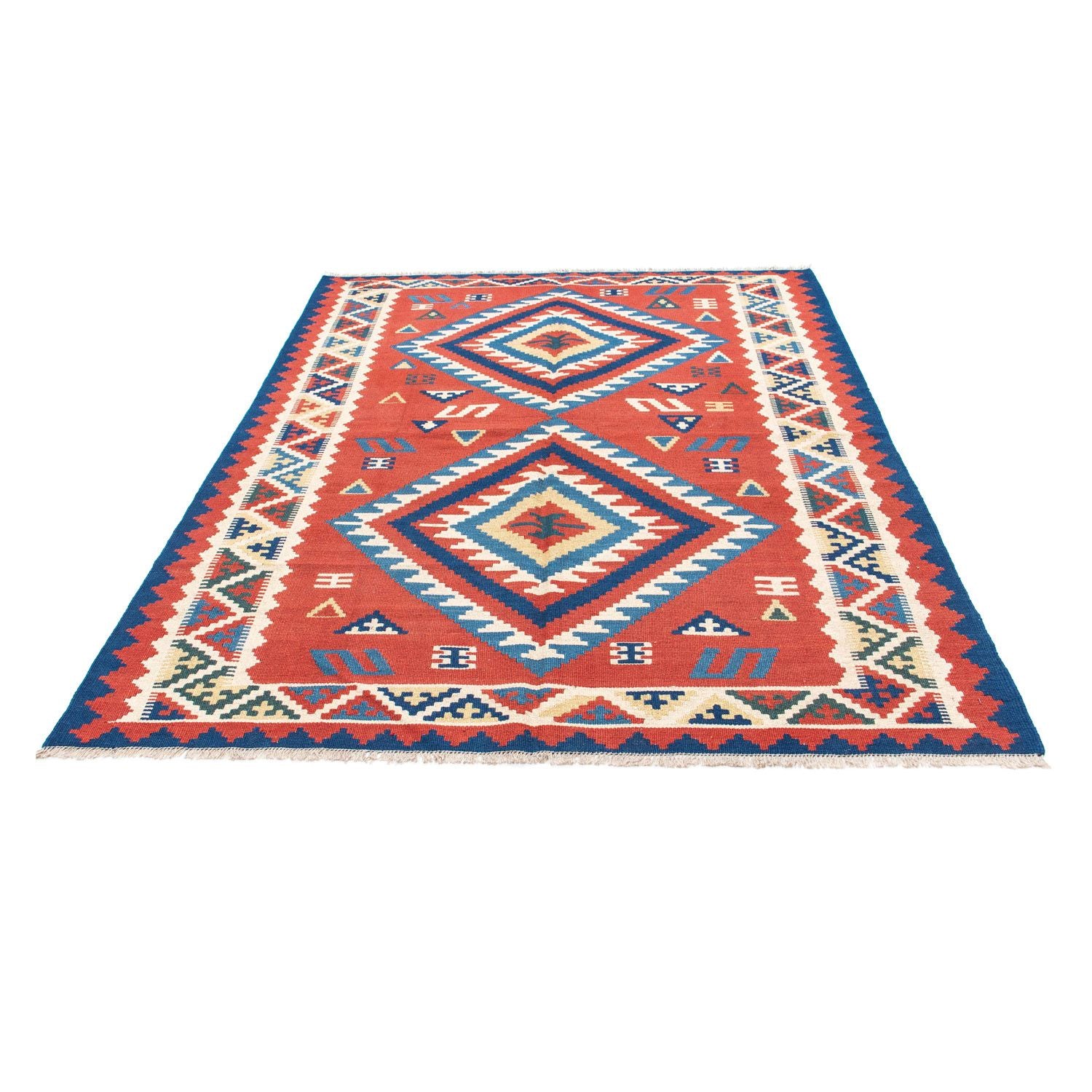 Kelim Teppich - Oriental 213 x 160 cm - rot