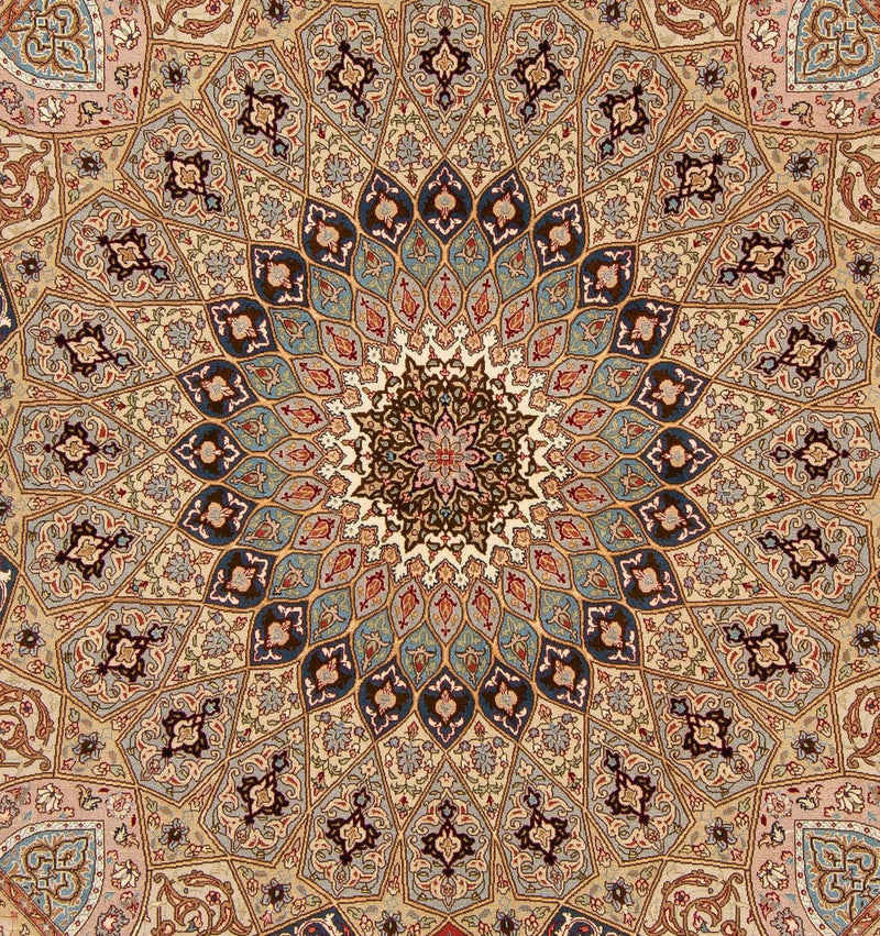 Perserteppich - Täbriz - Royal 206 x 204 cm Quadratischer Teppich