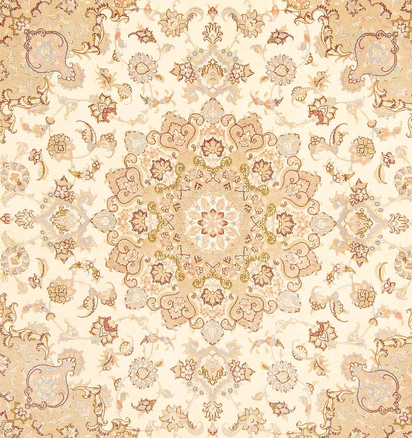 Perserteppich - Täbriz - Royal 206 x 202 cm Quadratischer Teppich