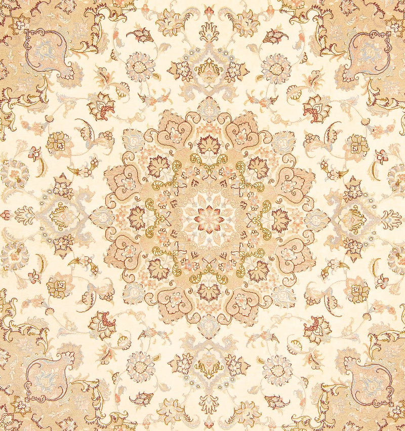 Perserteppich - Täbriz - Royal 206 x 202 cm Quadratischer Teppich
