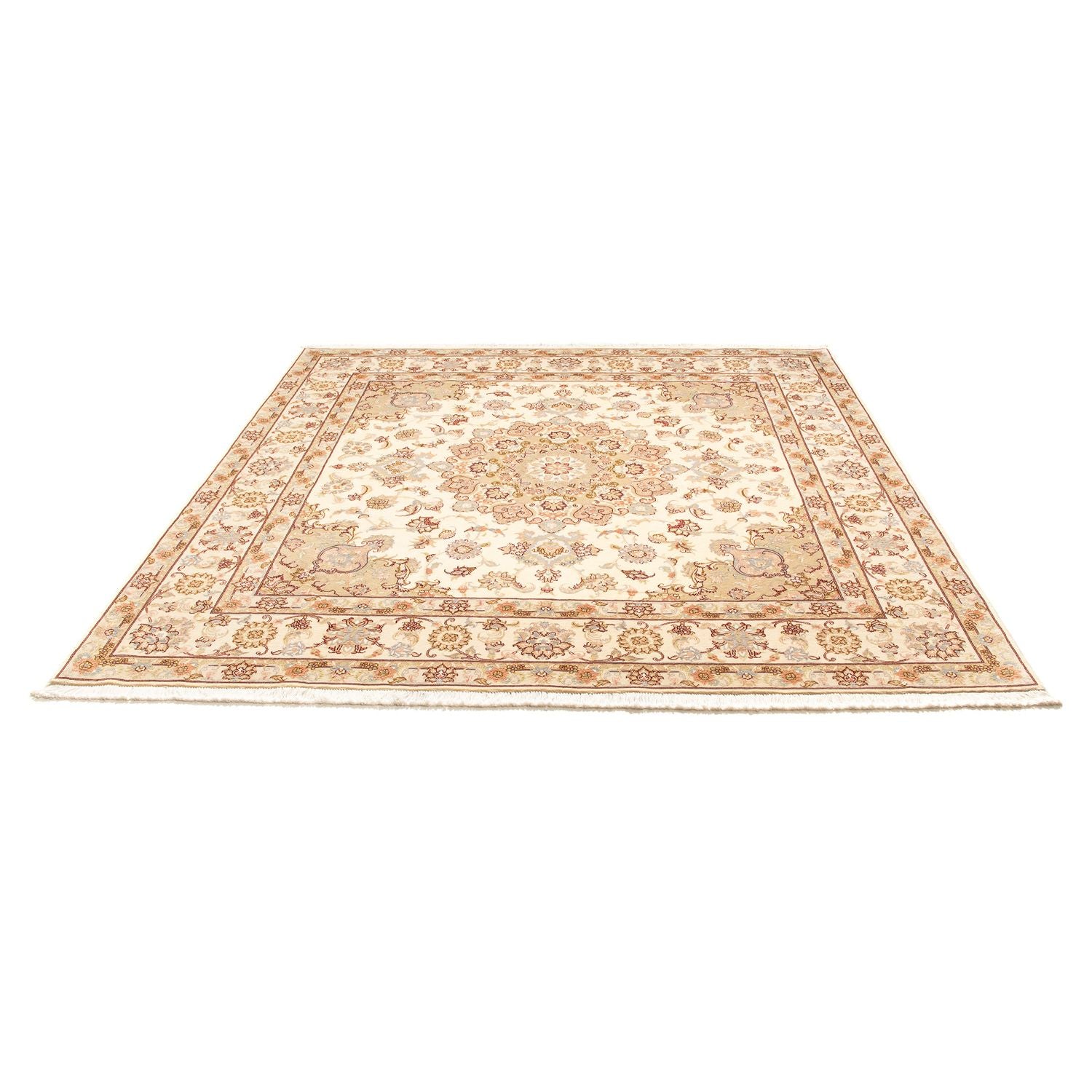 Perserteppich - Täbriz - Royal 206 x 202 cm Quadratischer Teppich