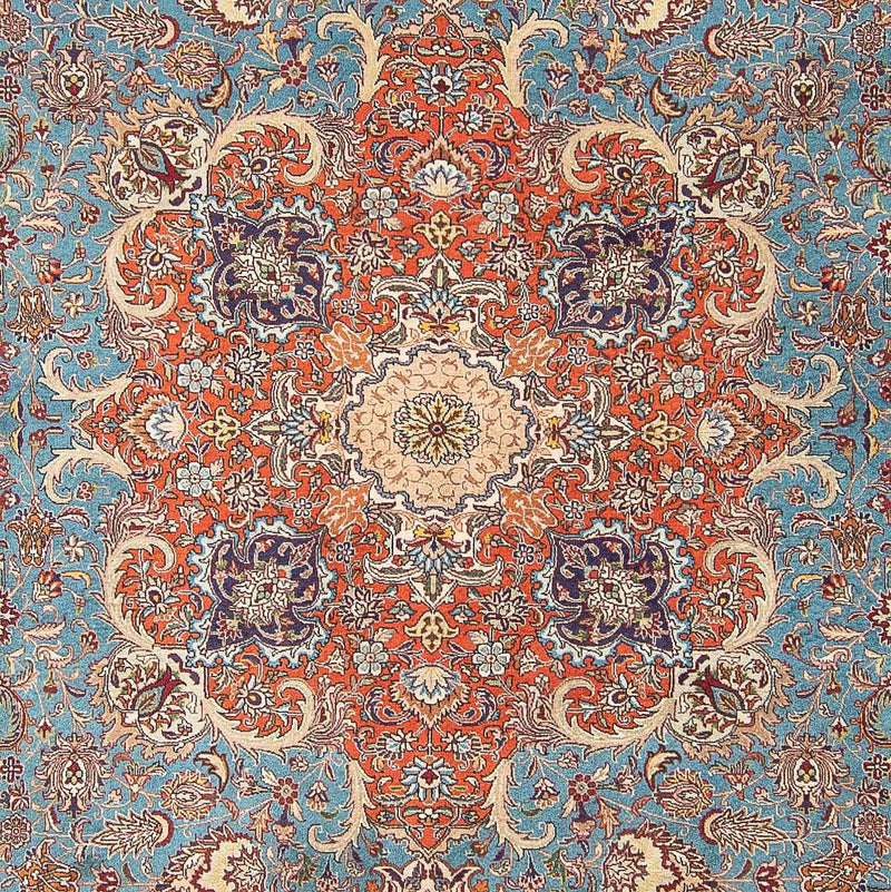 Perserteppich - Täbriz - Royal 395 x 304 cm - hellblau