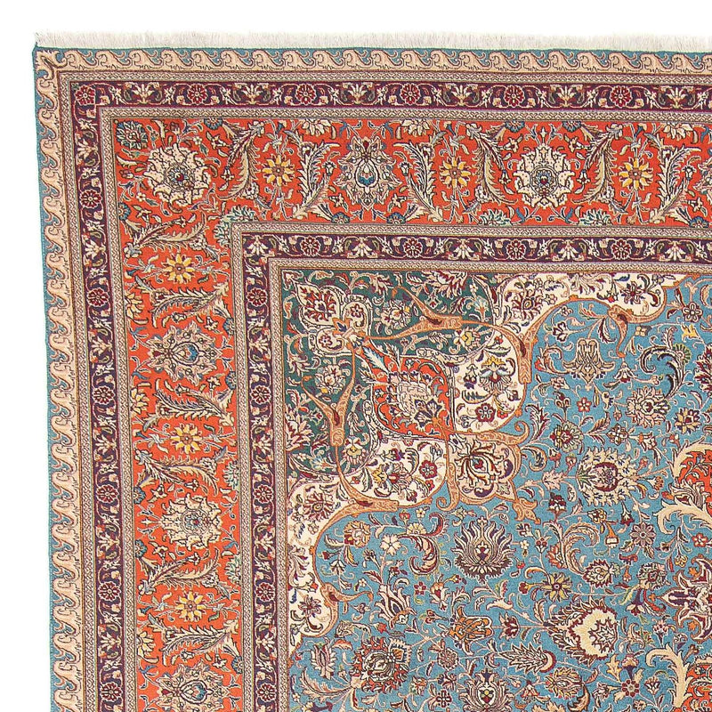 Perserteppich - Täbriz - Royal 395 x 304 cm - hellblau