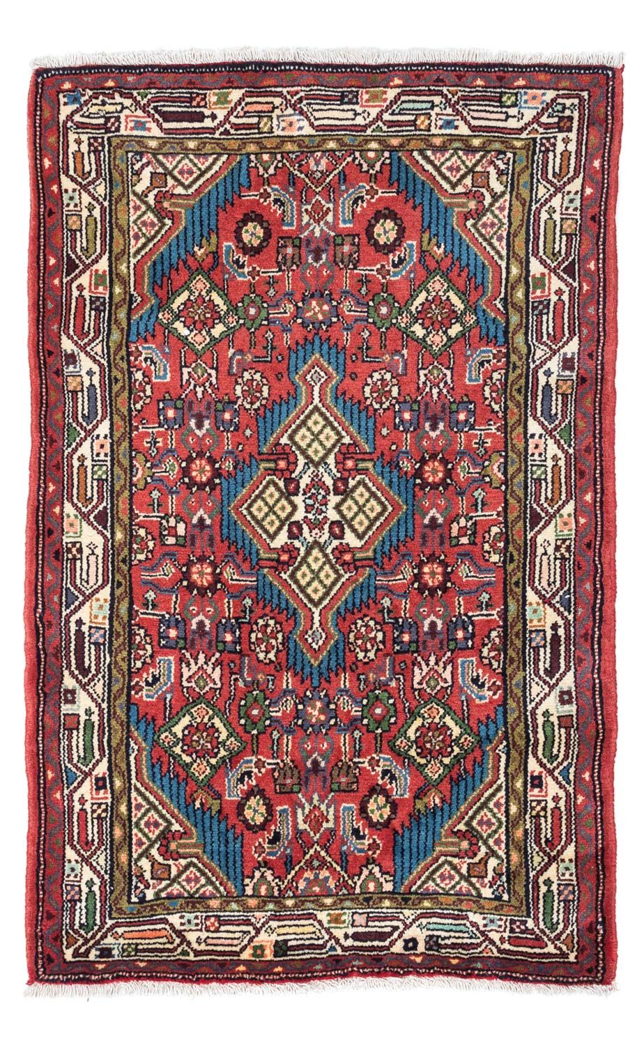 Perserteppich - Nomadic 128 x 80 cm - hellrot