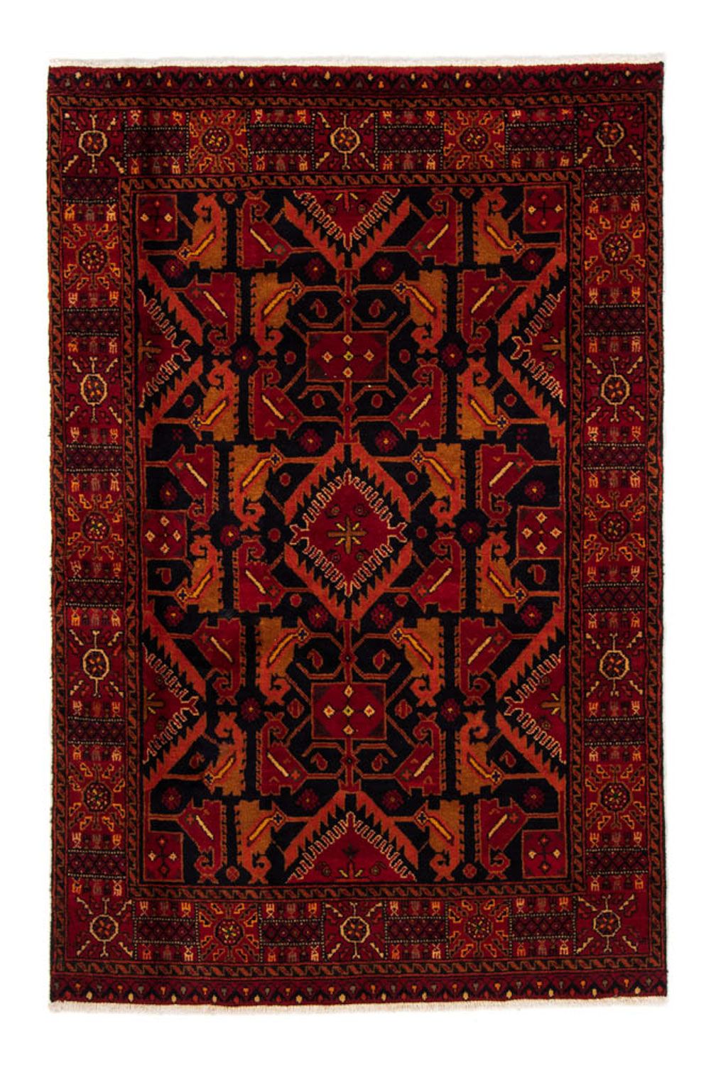 Belutsch Teppich 203 x 130 cm - rot
