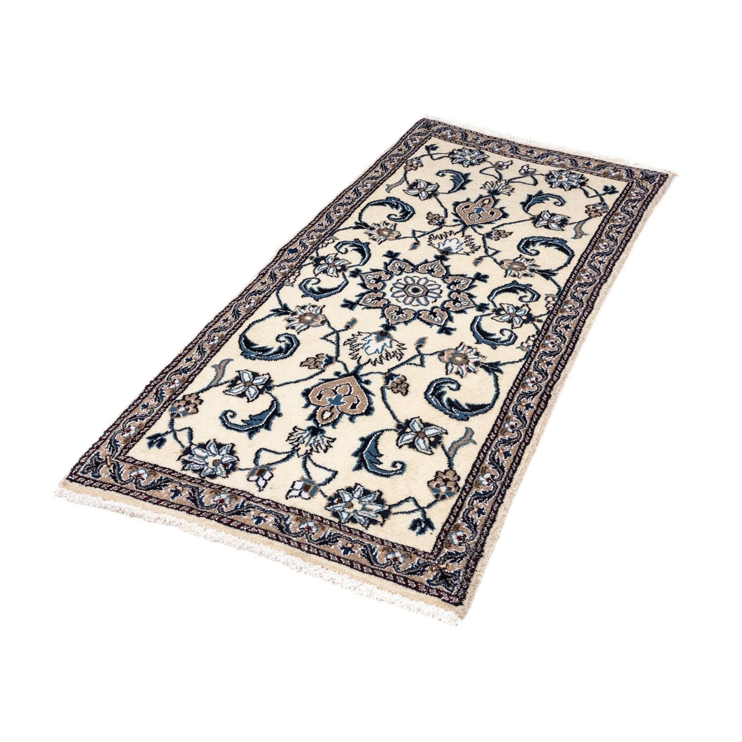 Perserteppich - Nain 138 x 67 cm - beige