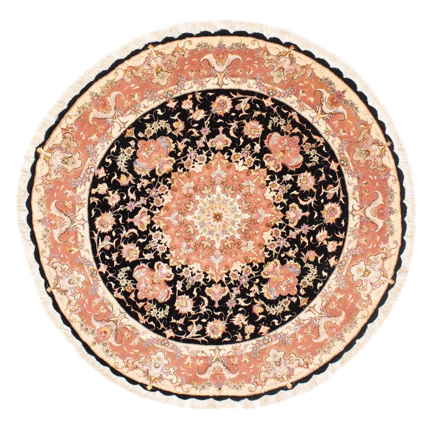 Perserteppich - Täbriz - Royal 153 x 153 cm Teppich Rund