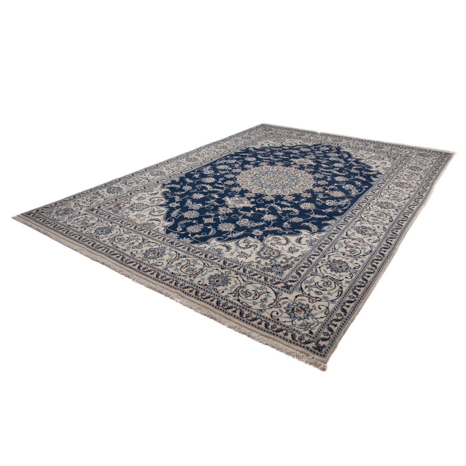 Perserteppich - Nain 345 x 244 cm - dunkelblau